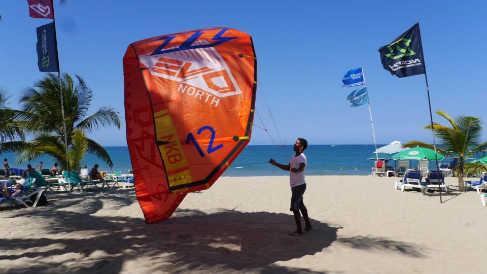 Kiter at the beach