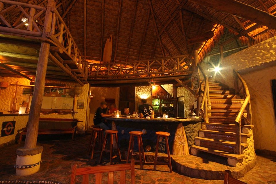 The bar interior